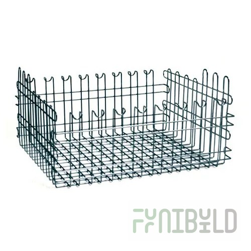 Eagle QPB1816VG-6 16 Inch Wire Basket Compatible with QuadPLUS Frames Green Epoxy