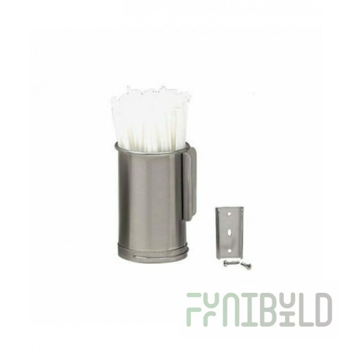Dispense Rite TSD-1S 3-1/2 Inch Diameter Straw Holder Stainless Steel with ARS Mount