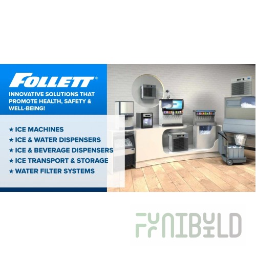 Follett HMC1010AHS Air-cooled Ice Machine Micro Chewblet Nugget-Style 1100 Lb/Day
