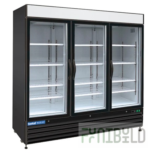 Hubert 69K-827 Kratos® Freezer 3 Swing Glass Door 81