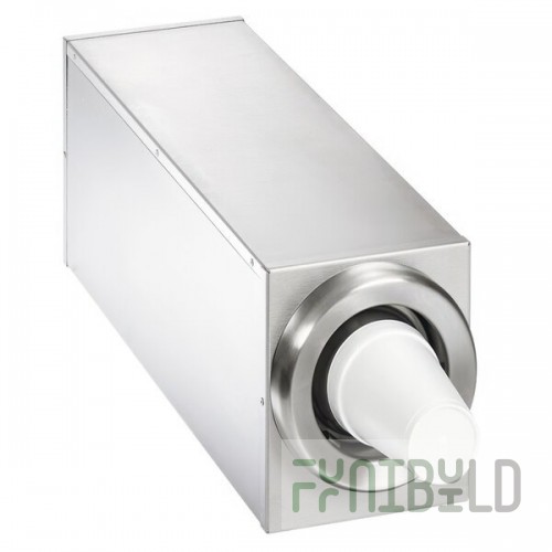 Vollrath 58821-D Stainless Steel 1-Slot 8 - 44 oz. Countertop Cup Dispenser Cabinet