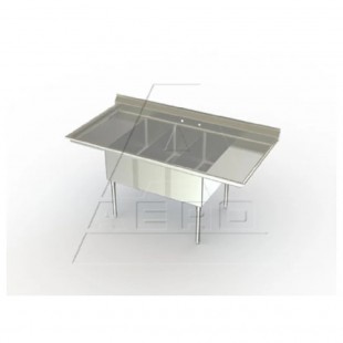AERO Manufacturing 2MP-3 41 Inch Stainless Steel Supermarket Sink Meat and Platter AERO Manufacturing 2MP-3 41 Inch Stainless Steel Supermarket Sink Meat and Platter