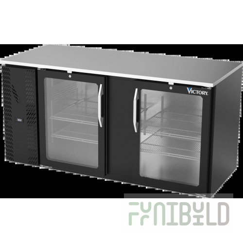 Victory VBB68HC-G-S Back Bar Refrigerator Two-section 68