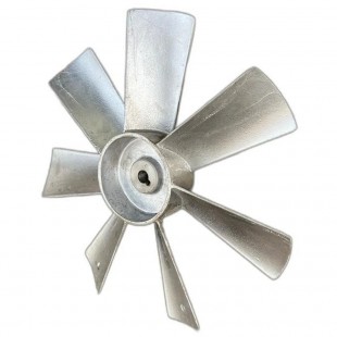 AllPoints BLDFANAL 3 Inch Diameter Fan Blade Aluminum CW Airflow