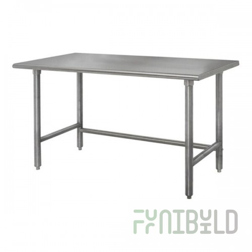Advance Tabco TELAG-303-X 36 Inch 16 Gauge Stainless Steel Work Table with Galvanized Legs