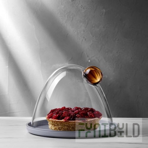 1880 Hospitality 28748-004 11 Inch Medium Cake Dome Glass Nude