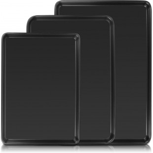 Baking tray 700x450x15 in for oven SHZhE (black metal)