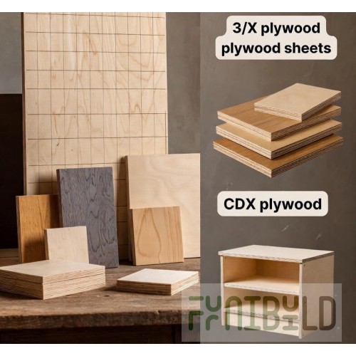 Plywood set 340x340 2-4gr, 3-5gr