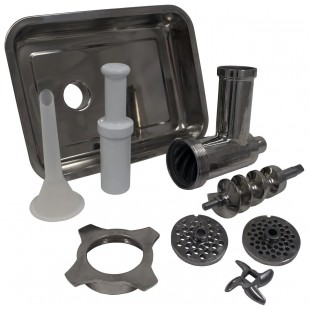 American Eagle Food Machinery AE-G22NH Meat Grinder Attachment Head #22 Head Includes Stainless Steel Knife & Feeder Pan
