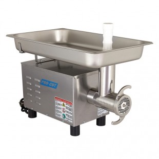 Pro-Cut KG-12-SS 13 Inch Electric Meat Grinder Stainless Steel with Accessories