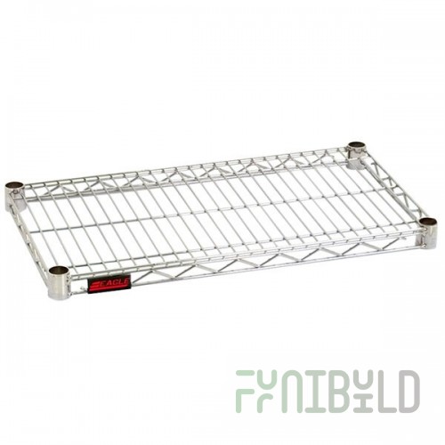 Eagle A4-74-2460C 60 Inch Add-On Shelving Unit 4 Tier Wire Chrome Finish