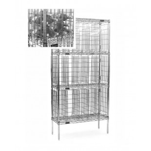 Eagle BW1448C 48 Inch 3-tier Bulk Wine Shelf Unit with Chrome Finish