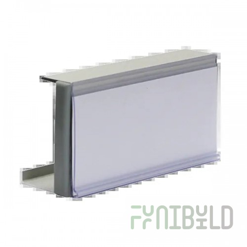 Fermod 61868 Shelving Label Holder with Clear Window for Easy Labeling
