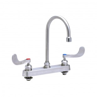 T&S Brass S-1142-04-CR 16 Inch EverSteel Workboard Faucet with Gooseneck