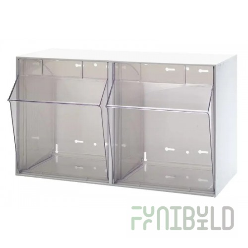 Quantum QTB309CS_WHITE Tip Out Bin (9) Compartment 23-5/8