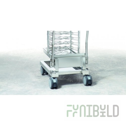 Rational 60.12.155 Mobile Plate Rack 52 Plate Capacity Finishing System with Transport Trolley
