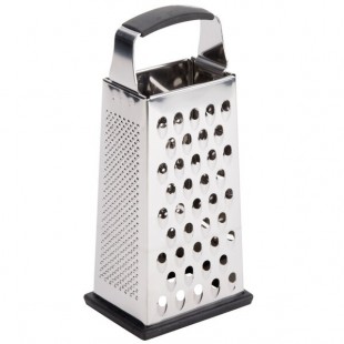 Tablecraft SG205BH 9 Inch Cash and Carry Box Grater Four Sided Stainless Steel