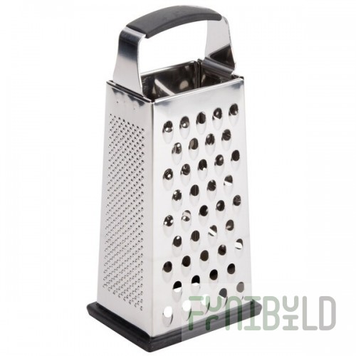 Tablecraft SG205BH 9 Inch Cash and Carry Box Grater Four Sided Stainless Steel