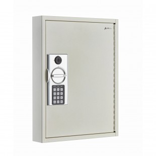Alpine Industries ADI680-40-WHI 13 Inch Key Cabinet Digital Lock Steel White Finish