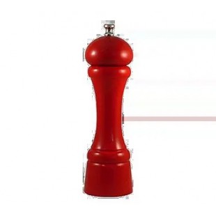 Chef Specialties 8651 8 Inch Wood Manual Pepper Mill Candy Apple Red