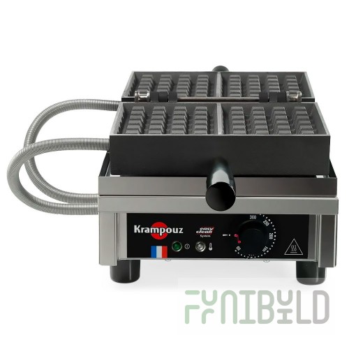 Eurodib WECDBAAS Krampouz Waffle Maker Single 4x6 Brussels