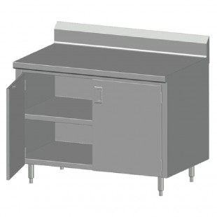 SPG International 4CBT-30BHD Universal Stainless Work Table Cabinet Case With Hinged Doors 48