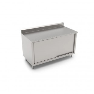 John Boos EBSP3R5-3060 60 Inch Work Table Cabinet Base with Sliding Doors