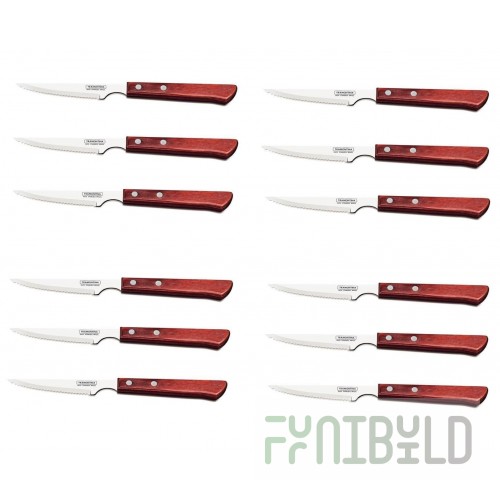 Steak knife 10 cm Dynamic TRAMONTINA in pack. 12 pcs. art. 22311/104-TR/204-TR