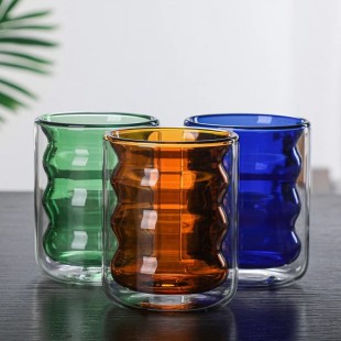 Double-layer colored glass