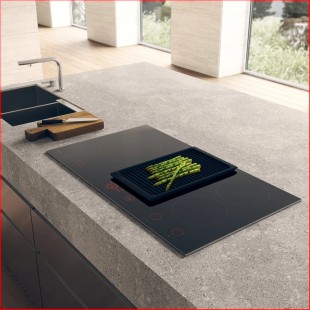 Glass ceramic surface for induction hob.