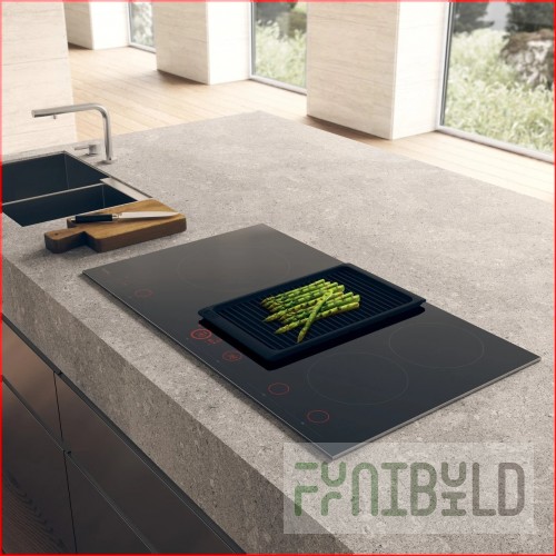Glass ceramic surface for induction hob.