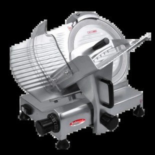 BakeMax BMMSM12 12 Inch Manual Meat Slicer Gravity Feed Anodized Aluminum