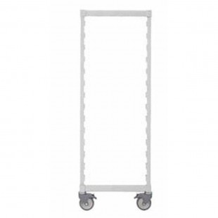 Cambro CPMPKHD1875480 18 Inch Post Kit with Casters Speckled Gray Plastic