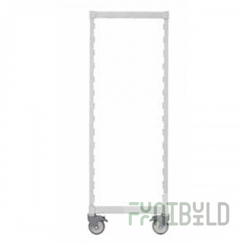 Cambro CPMPKHD1875480 18 Inch Post Kit with Casters Speckled Gray Plastic