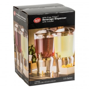 Tablecraft 75F Beverage Dispenser Faucet 3 Inch Nickel Plated Heavy Duty