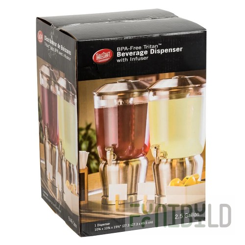 Tablecraft 75F Beverage Dispenser Faucet 3 Inch Nickel Plated Heavy Duty