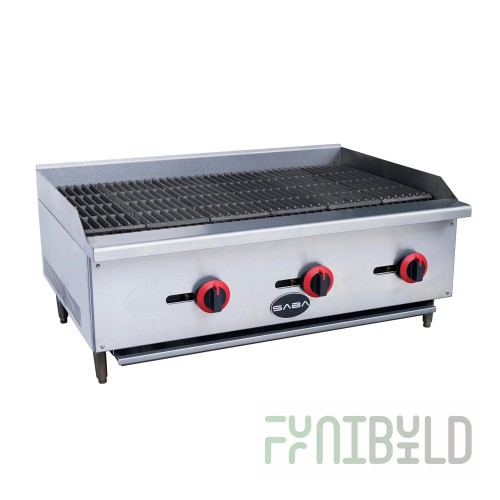 SABA CB-36 Radiant Charbroiler Countertop Gas