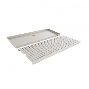Micro Matic DP-820DSSPVD-36 36 Inch Drip Tray Trough Stainless Steel with Brass Screen