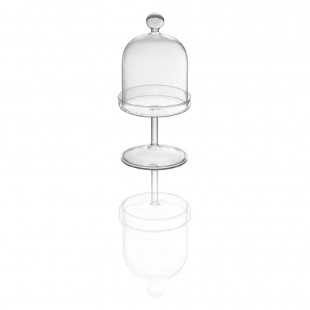 BauscherHepp S5-S6-09-SR0231-BK 11 Inch Rectangular Cloche Glass Silver with Powder Coated Steel Handle BauscherHepp S5-S6-09-SR0231-BK 11 Inch Rectangular Cloche Glass Silver with Powder Coated Steel Handle
