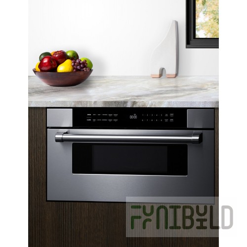 Summit MDR30SS 30 Inch Drawer Microwave 1.2 Cu.ft Built-in Stainless Steel