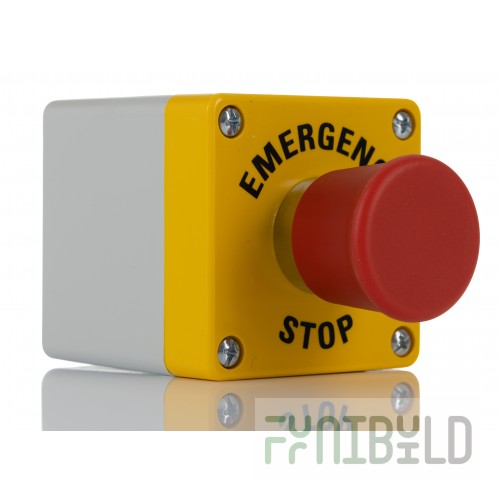 Electrolux 912784 Emergency Stop Button Factory Fitted Stainless Steel