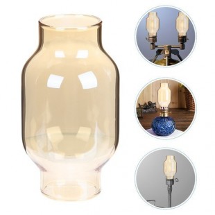 Heat-resistant lampshade with rubber, glass, frame (China) (for PR)
