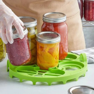 Fox Run Green Nylon Dual Canning Rack for Quart or Pint Sized Canning Jars