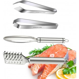 JB Prince UA231 4.4 Inch Comfort Fishbone Tweezers Stainless Steel
