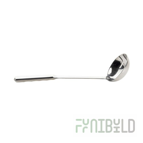 Tablecraft 11633 4 Oz Stainless Steel Soup Ladle with Hollow Handle