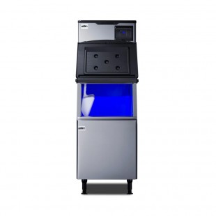 Summit BIM352KBIN Air-cooled Ice Maker with Bin Clear Cube 350 Lb/Day
