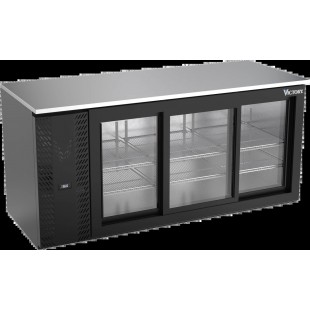 Victory VBB72HC-GS-B Back Bar Refrigerator Three-section 72