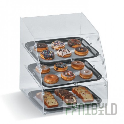 Vollrath LBC1418-3F-06 18 Inch Curved Front Non-Refrigerated Display Case