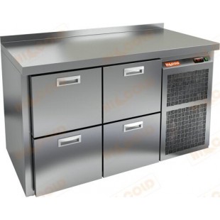 Cooled table HICOLD GN 2 BR2 TN (900x700x850 in, 0.15 kW, 220 V)