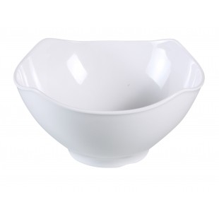 Yanco CAT-3613 5-1/2 Quart Bowl Square Dishwasher Safe Melamine White